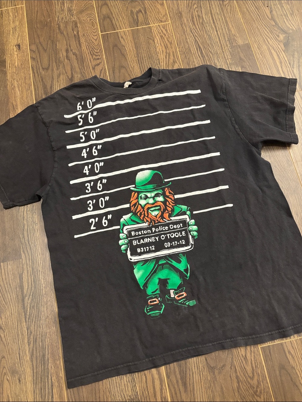 Vintage Blarney O’Toole Boston Police Mugshot T-Shirt